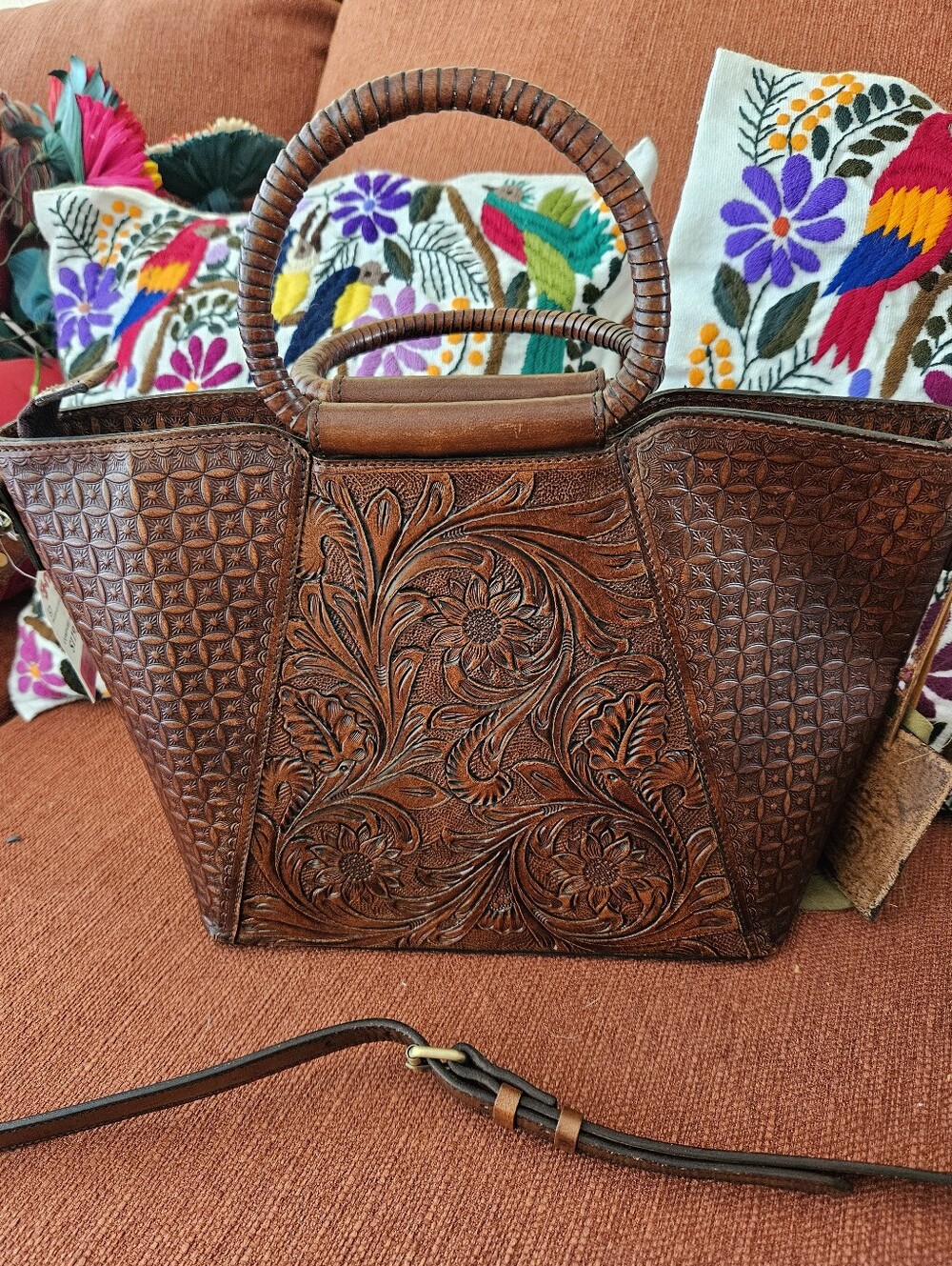 Vilenca Holland Hand Tooled Leather Bag
